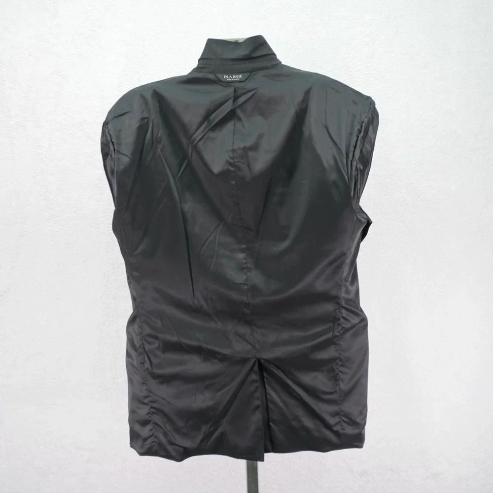 Jos A Bank Wool Charcoal Gray‎ Birdseye Blazer 44L / Slim Fit 46L